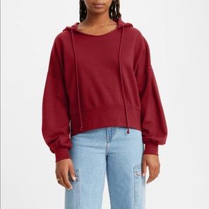 New LEVI'S Coastal Cruise red Hoodie